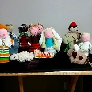 Vintage nativity scene